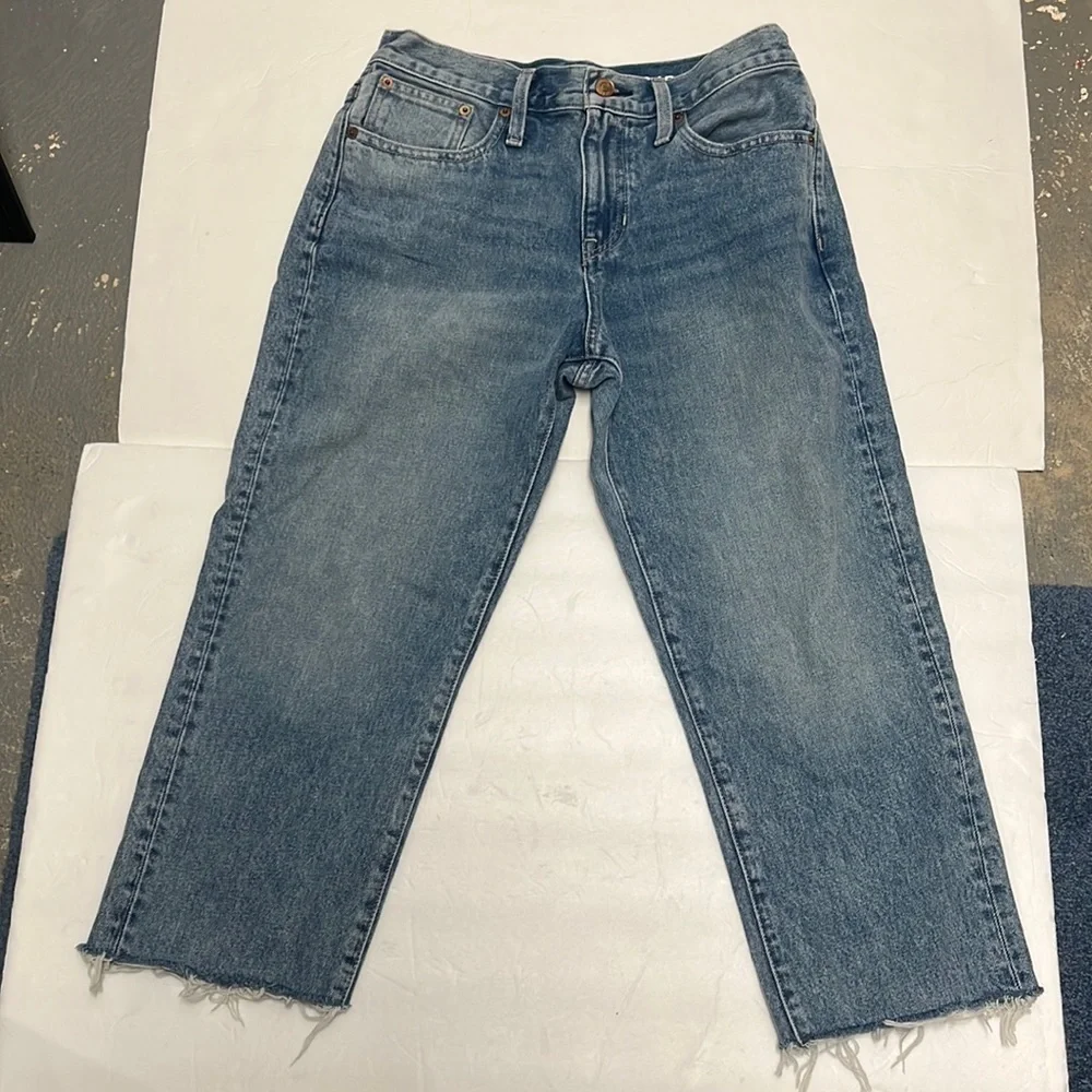 J. Crew Slouchy Boyfriend Jeans with raw hem size 26 petite 100% cotton